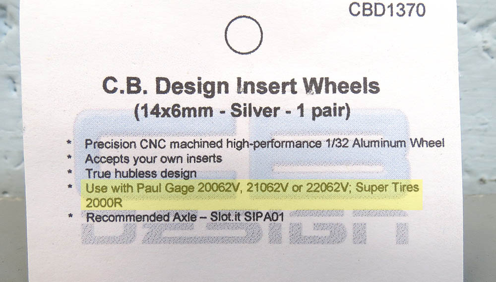 Paul Gage Tire Chart